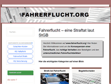 Tablet Screenshot of fahrerflucht.org